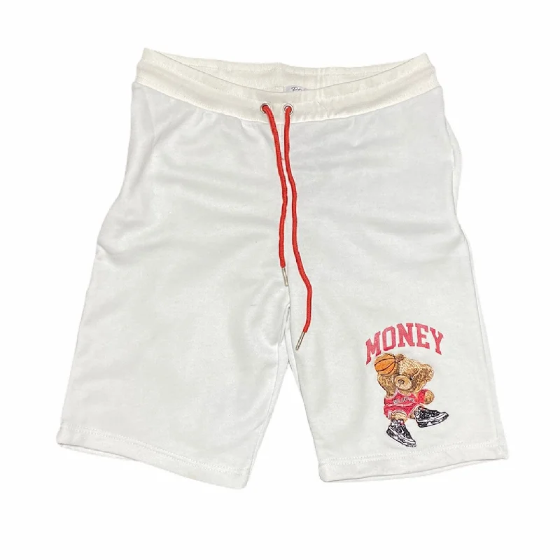 Retro Label 4s Cement Money Shorts (White/Red) - RL4SCMSH