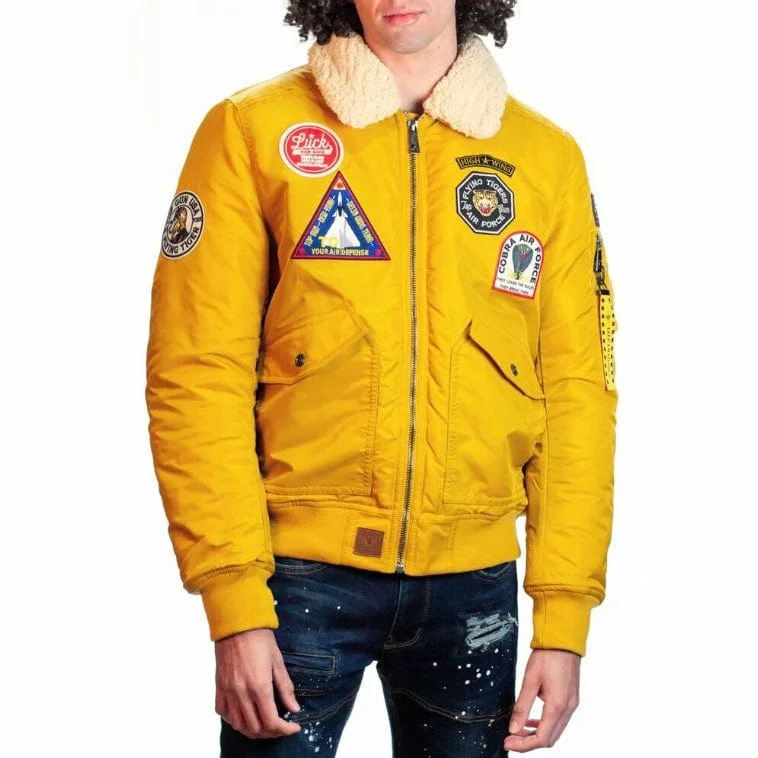 Top Gun Force CW45 Bomber Jacket (Yellow) TGJ2236