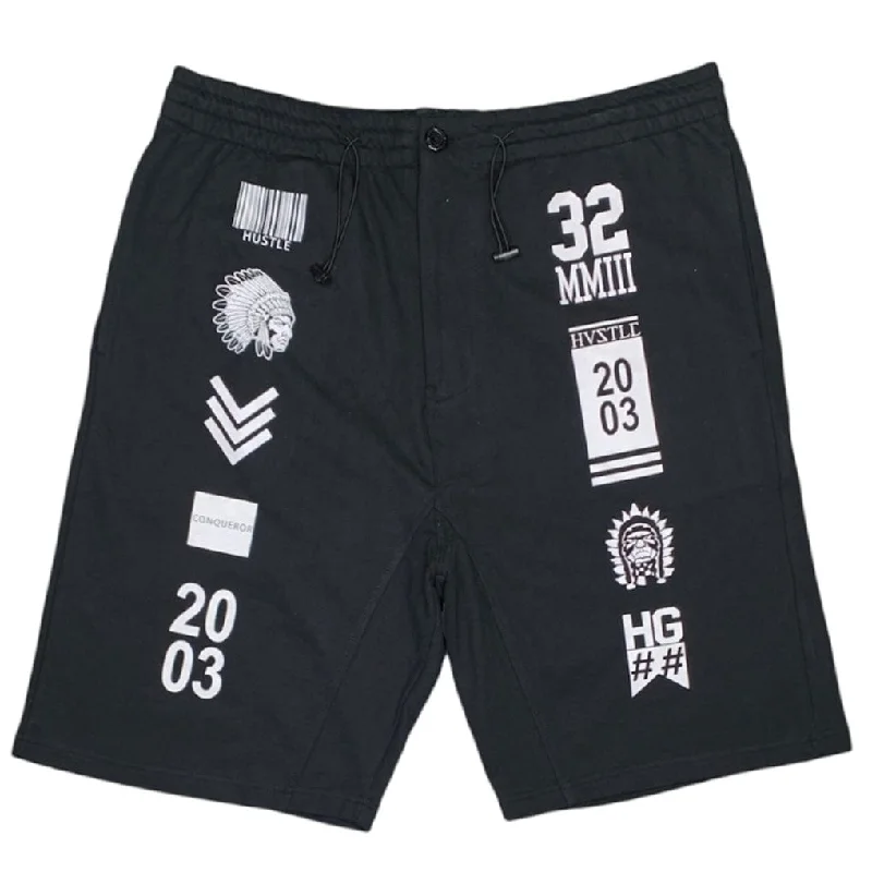 Hustle Gang Short (Black) - 241-6102