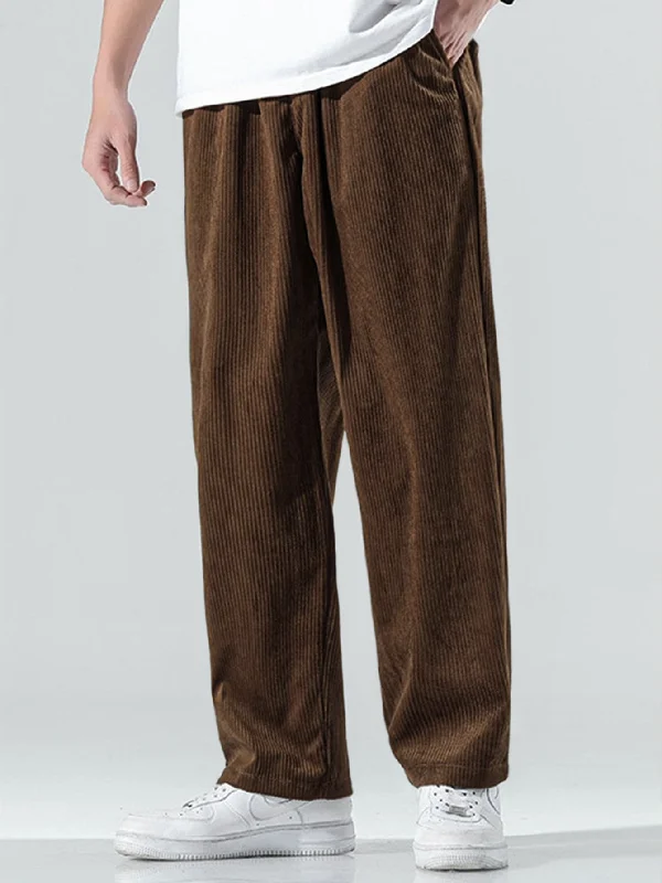 Straight Leg Corduroy Pants