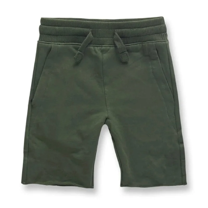 Kids Jordan Craig Palma French Terry Shorts (Army Green) 8350SAK