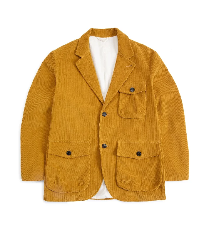 East Harbour Surplus Chester Washed Corduroy Jacket: Mustard