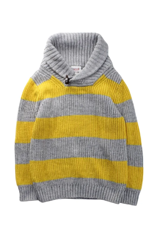 Seed Knit Sweater With Hood 5T