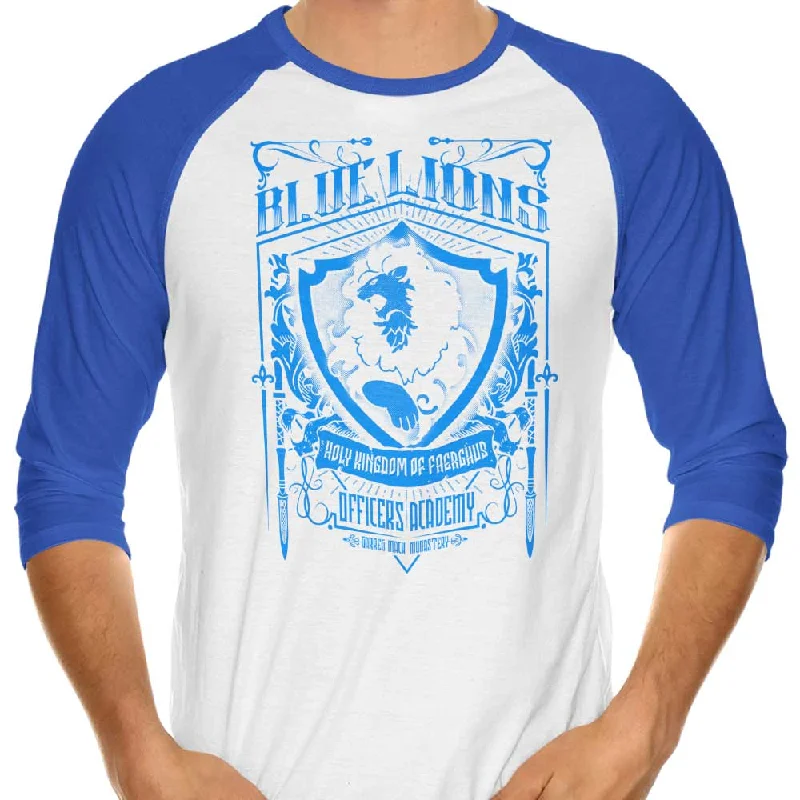 Blue Lions Officers - 3/4 Sleeve Raglan T-Shirt