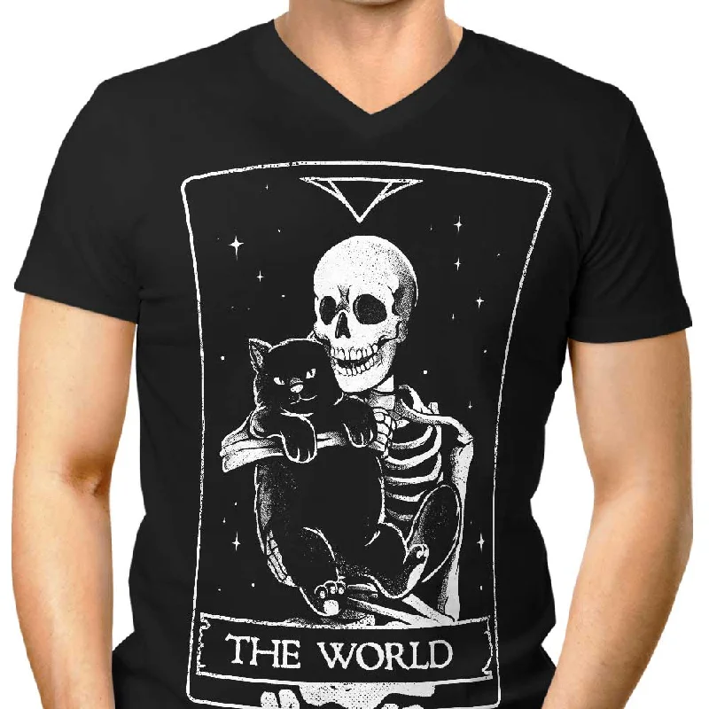 The World (Edu.Ely) - Men's V-Neck