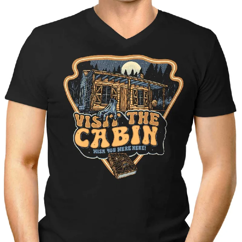 Visit the Cabin - Men's V-Neck