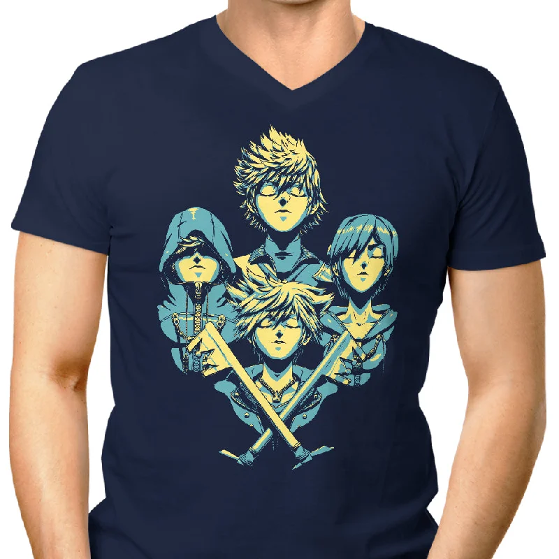 Rhapsody Hearts - Men's V-Neck