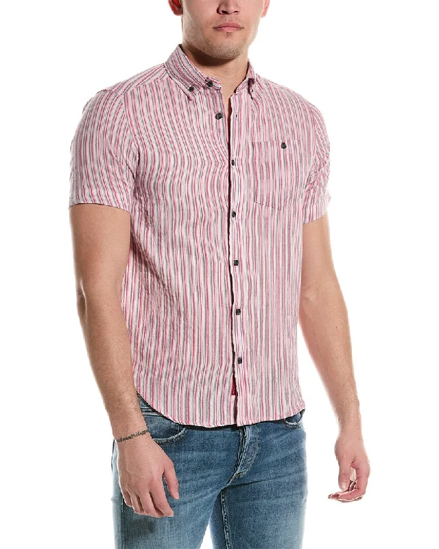 Report Collection Textured Stripe Shirt