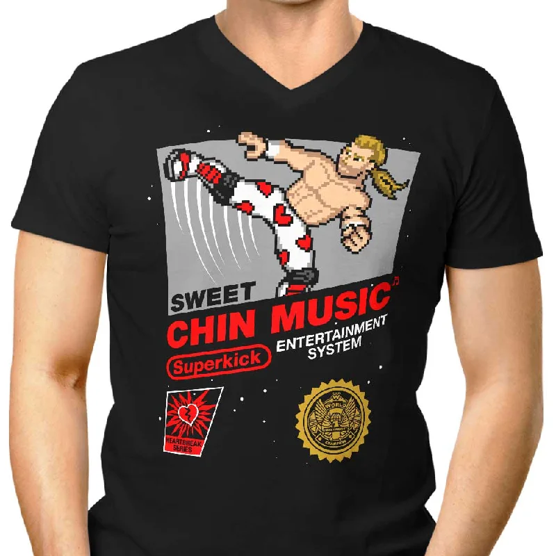 Sweet Chin Music - Men's V-Neck